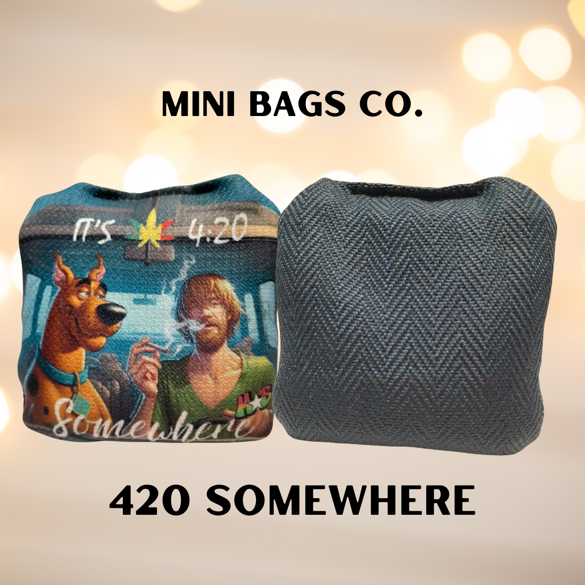 Scooby 420 Somewhere Mini Cornhole Bags front image