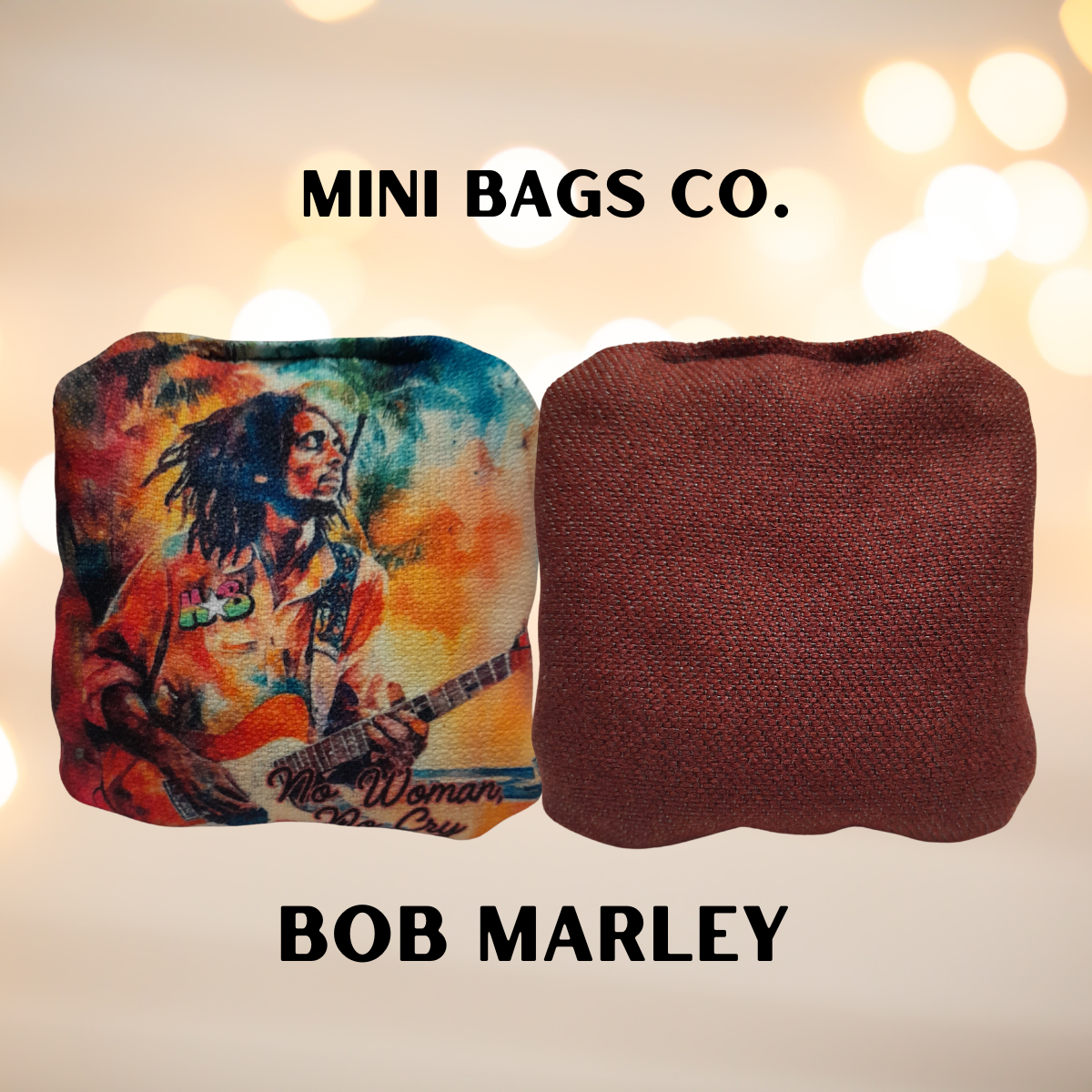 Bob Marley Mini Cornhole Bag front image