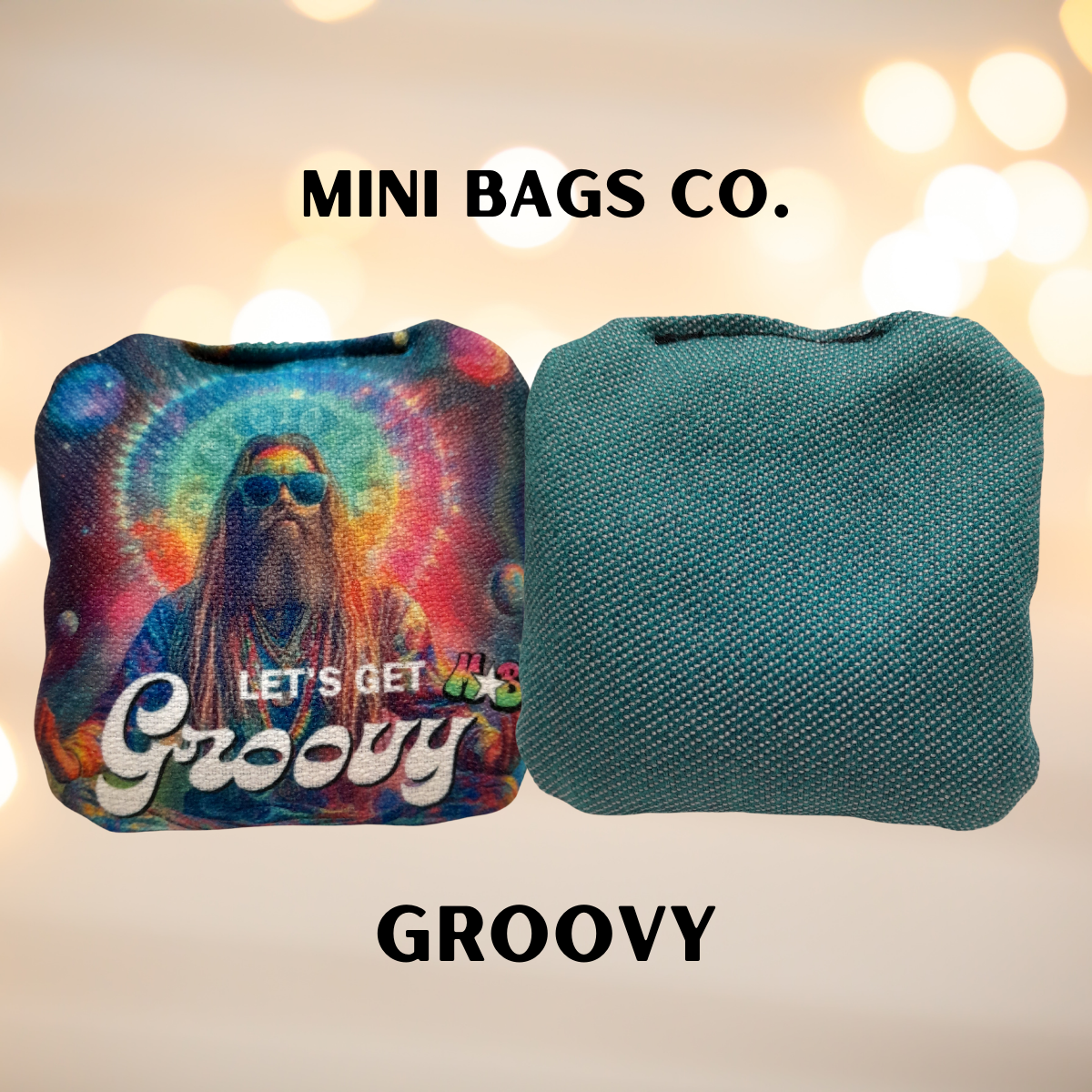 Groovy Mini Cornhole Bags front image