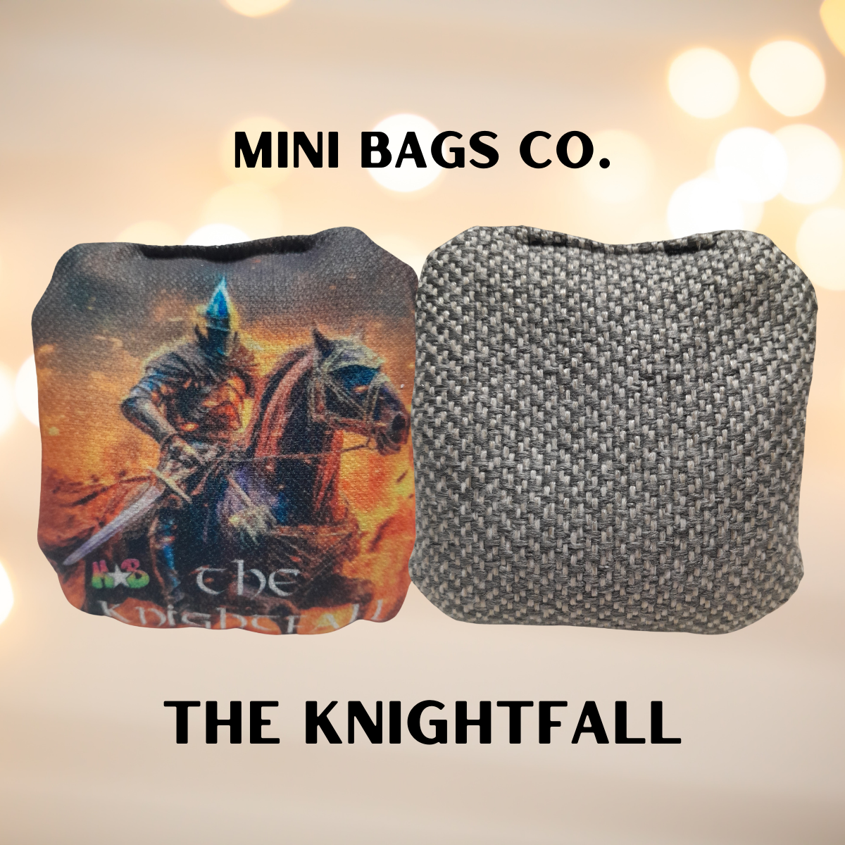 Knightfall Mini Cornhole Bags Front image