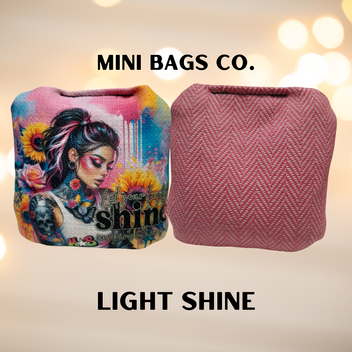 Let Your Light Shine Mini Cornhole Bags front image
