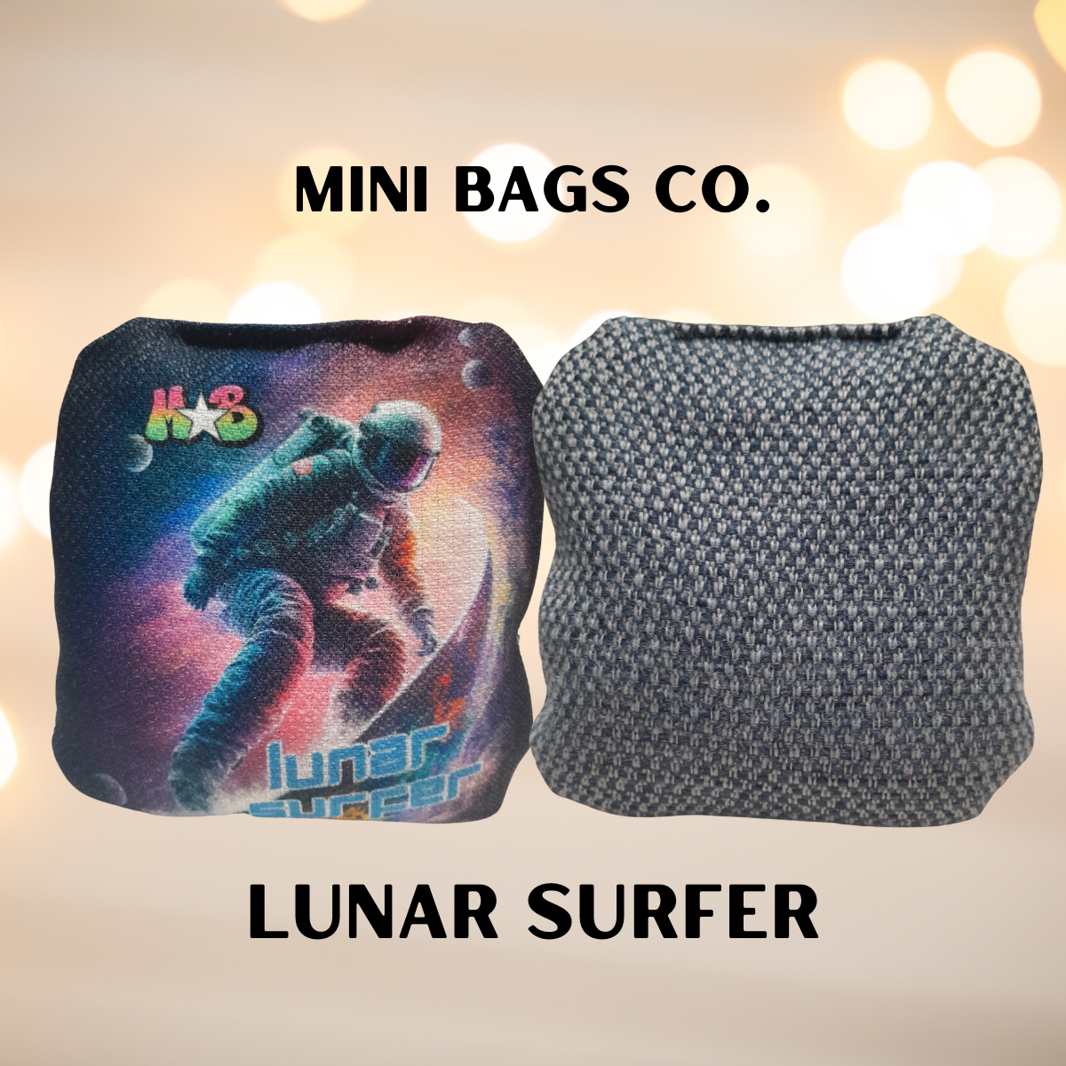 Lunar Surfer Mini Cornhole Bags front image