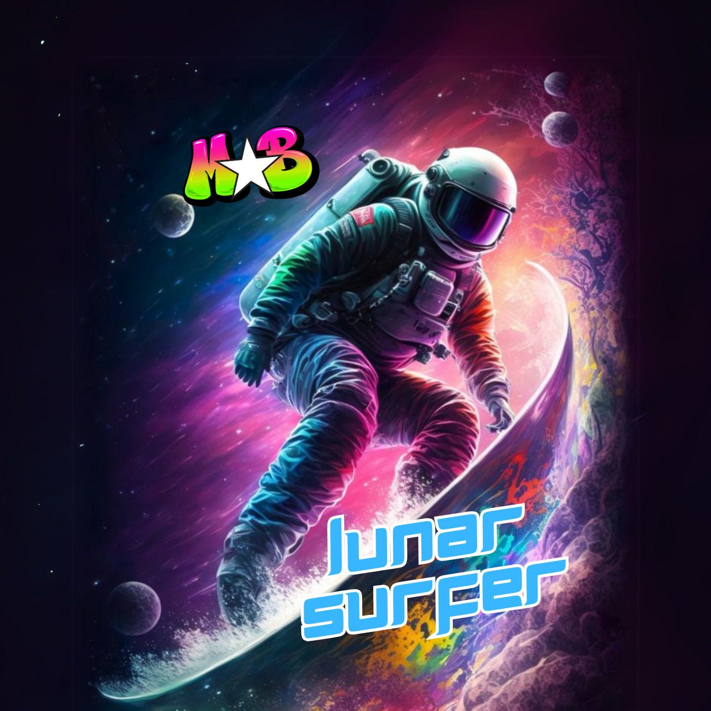Lunar Surfer Mini Cornhole Bags