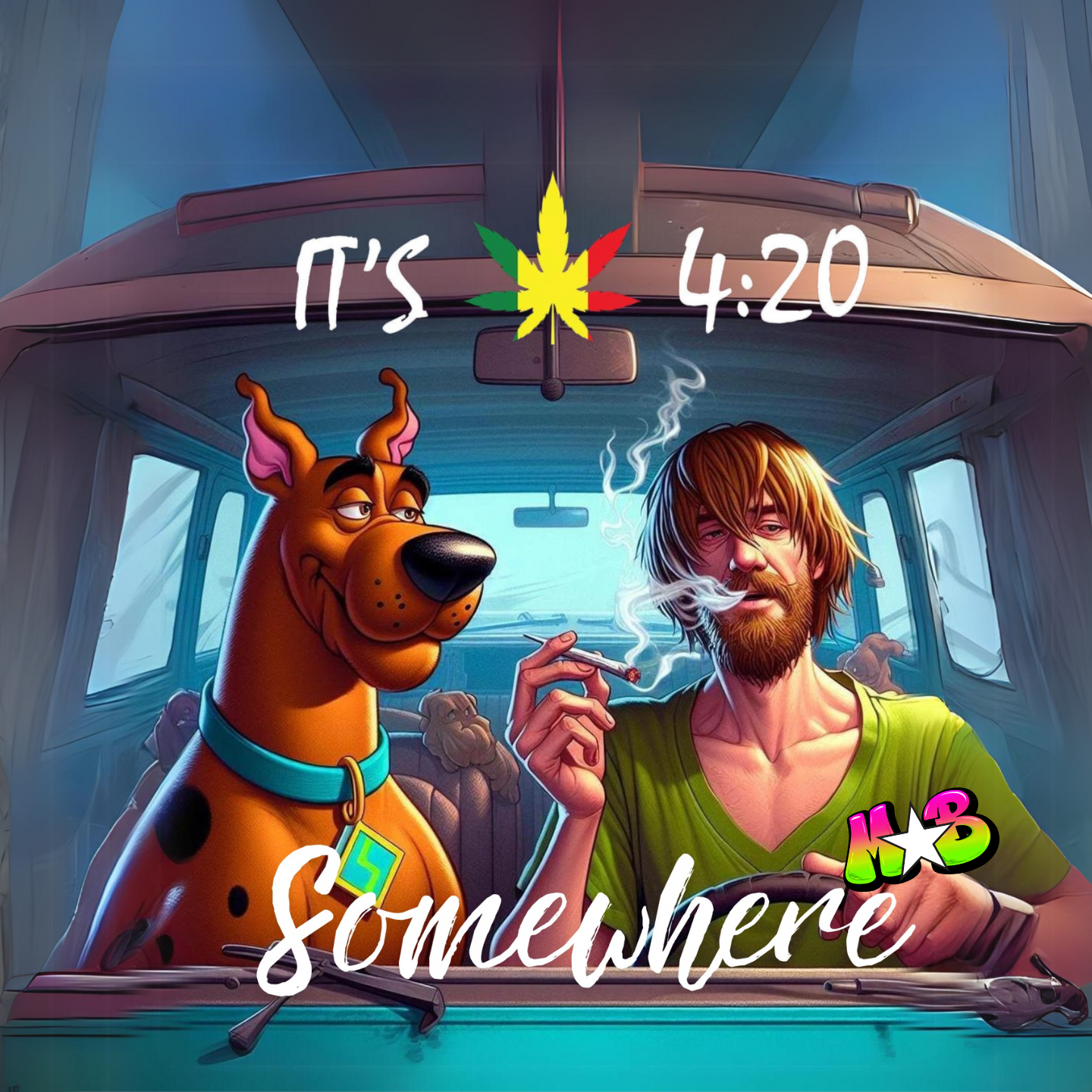 Scooby 420 Somewhere Mini Cornhole Bags