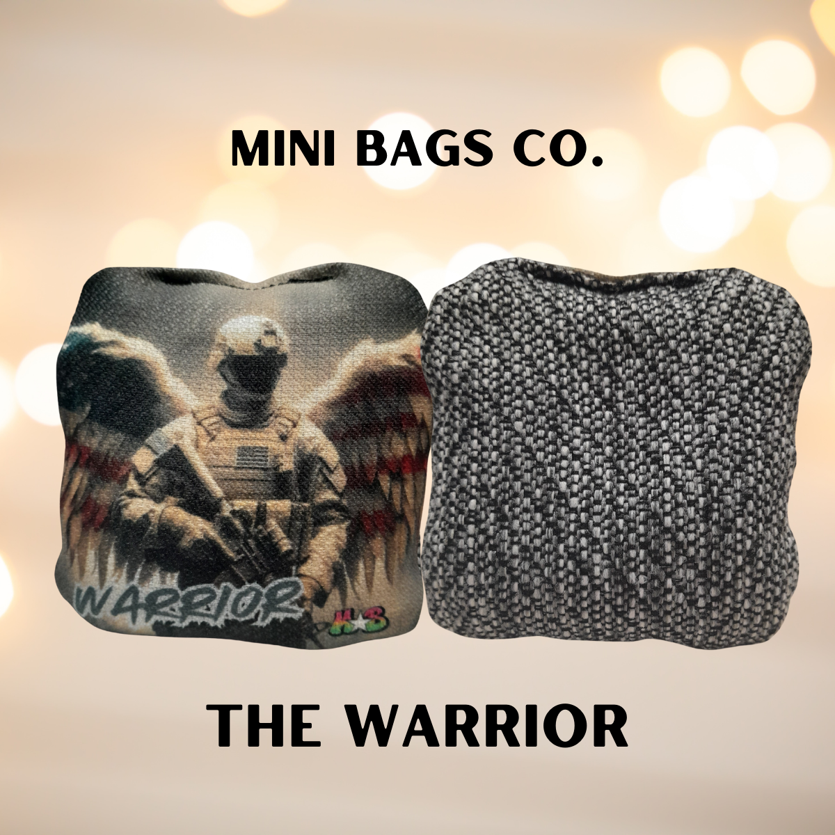 Warrior Mini Cornhole Bags front image