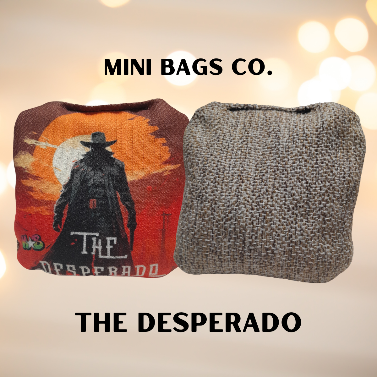 The Desperado Cowboy Mini Cornhole Bags front image